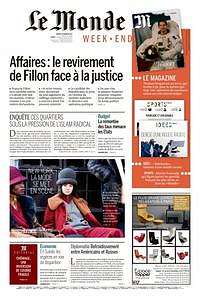 Le Monde du Samedi 18 Février 2017
