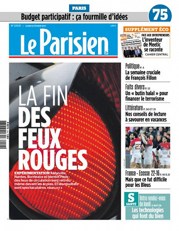Le Parisien du Lundi 13 Février 2017