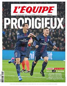L’equipe du Mercredi 15 Février 2017