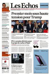 Les Echos du Lundi 20 Février 2017