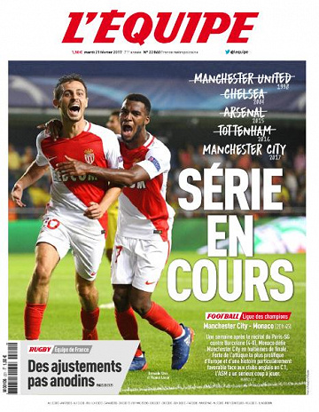L’equipe du Mardi 21 Février 2017