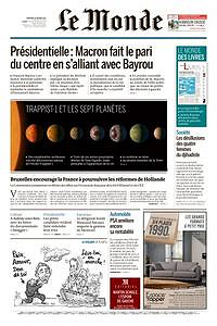 Le Monde du Vendredi 23 Février 2017