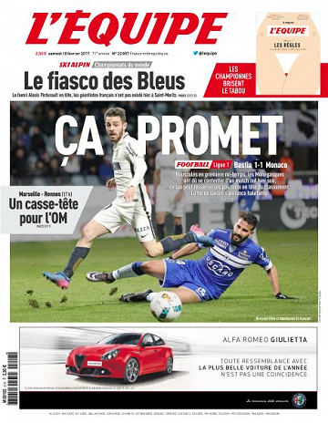 L’equipe du Samedi 18 Février 2017