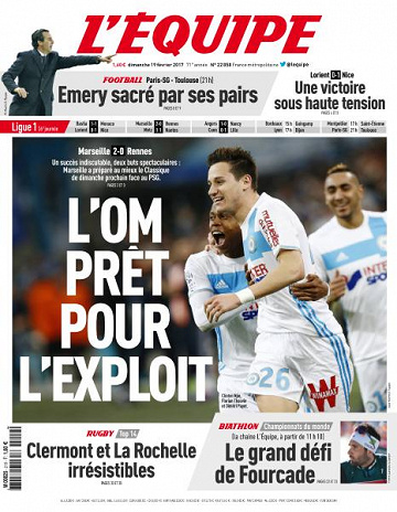 L’equipe du Dimanche 19 Fevrier 2017