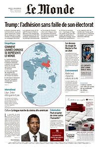 Le Monde du Dimanche 19 et Lundii 20 Février 2017