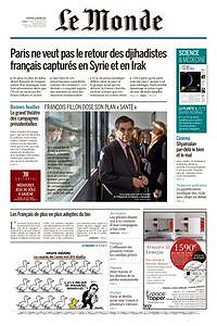 Le Monde du Mercredi 22 Février 2017