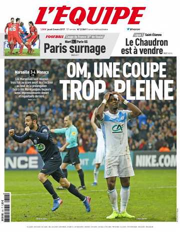 L’equipe du Jeudi 2 Mars 2017