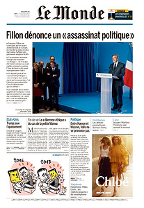 Le Monde du Jeudi 2 Mars 2017