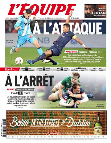 L’equipe Dimanche 26 Février 2017