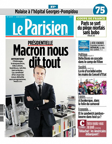 Le Parisien + Journal de Paris du jeudi 02 mars 2017