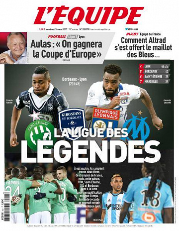 L’equipe du Vendredi 3 Mars 2017