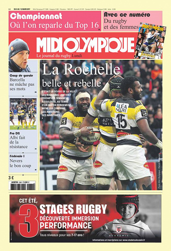 Midi Olympique Rouge du lundi 06 mars 2017