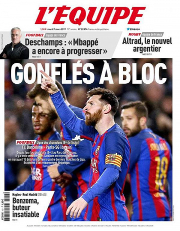 L’Équipe du mardi 07 mars 2017