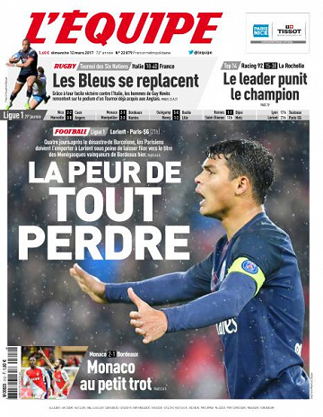 L’equipe du Dimanche 12 Mars 2017