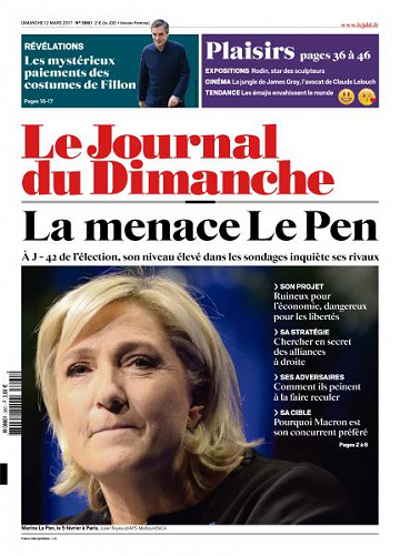 Le Journal du Dimanche du 12 Mars 2017