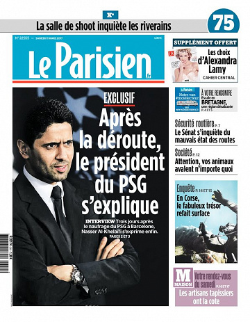 Le Parisien + Journal de Paris du samedi 11 mars 2017