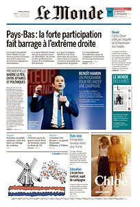 Le Monde du Vendredi 17 Mars 2017