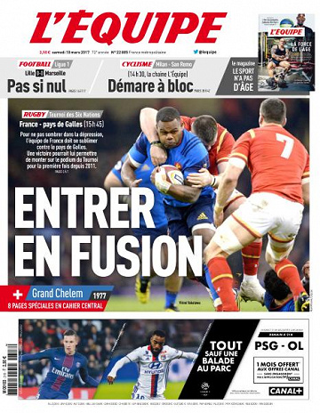 L’equipe du Samedi 18 Mars 2017