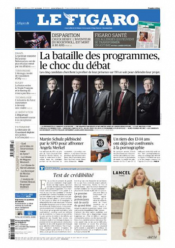 Le Figaro du Lundi 20 Mars 2017