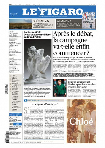 Le Figaro du Mardi 21 Mars 2017