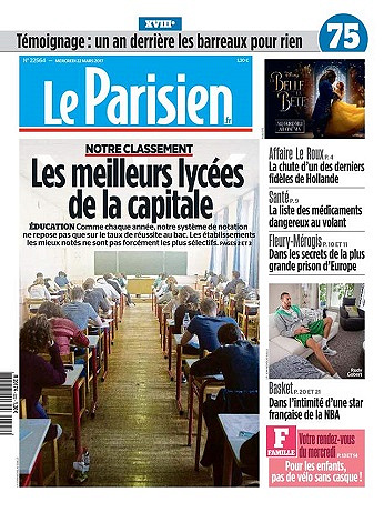 Le Parisien + Journal de Paris Du Mercredi 22 Mars 2017