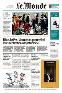Le Monde du Vendredi 24 Mars 2017
