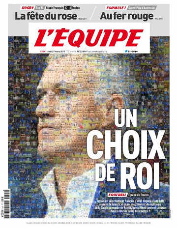 L’equipe du Lundi 27 Mars 2017
