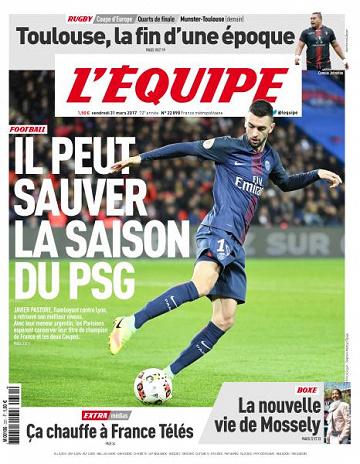 L’equipe du Vendredi 31 Mars 2017