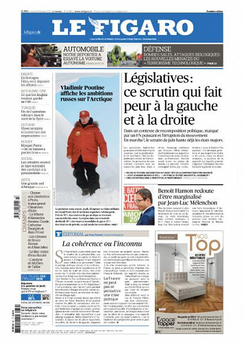 Le Figaro du Vendredi 31 Mars 2017