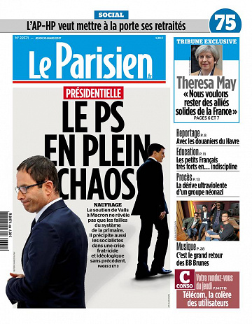 Le Parisien + Journal de Paris du jeudi 30 mars 2017