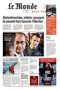 Le Monde du Samedi 1 Avril 2017