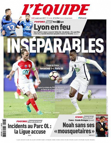 L’equipe du Jeudi 6 Avril 2017