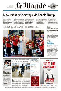 Le Monde du Dimanche 9 et Lundi 10 Avril 2017