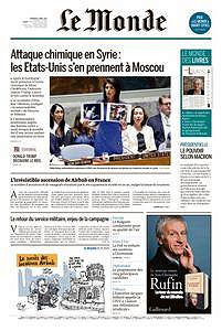 Le Monde du Vendredi 7 Avril 2017