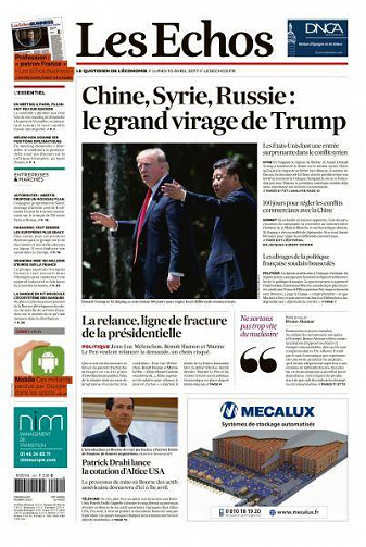 Les Echos du Lundi 10 Avril 2017