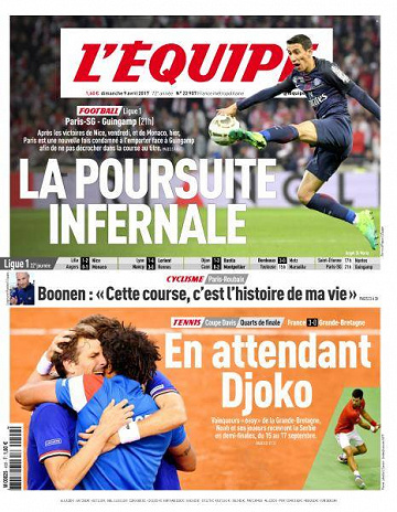 L’equipe du Dimanche 9 Avril 2017