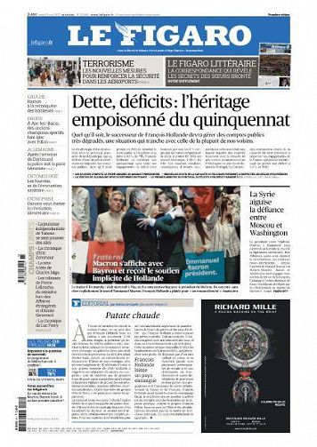 Le Figaro du Jeudi 13 Avril 2017