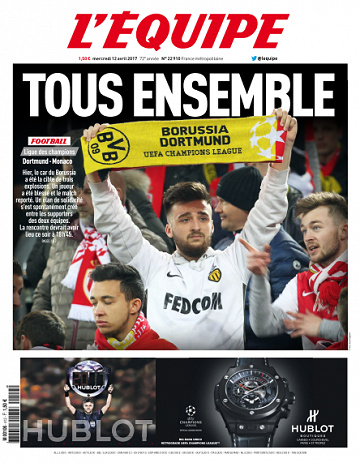 L’equipe du Mercredi 12 Avril 2017
