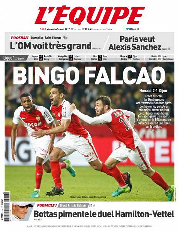 L’equipe du Dimanche 16 Avril 2017