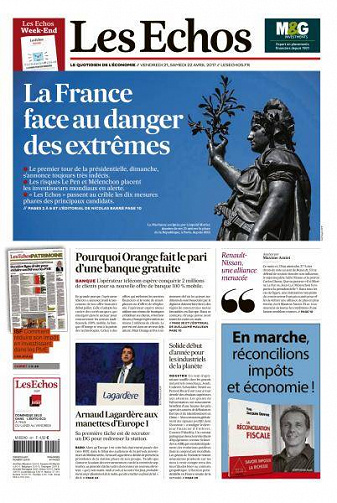 Les Echos du Vendredi 21 Avril 2017