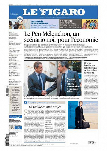 Le Figaro du Vendredi 21 Avril 2017