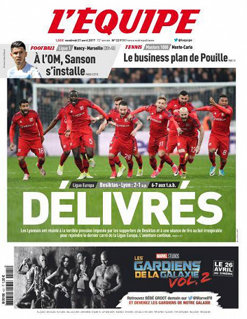 L’equipe du Vendredi 21 Avril 2017