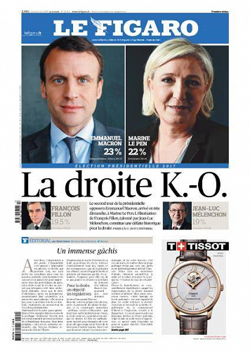 Le Figaro du Lundi 24 Avril 2017