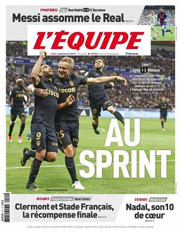 L’equipe du Lundi 24 Avril 2017