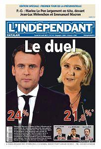 L’Indépendant du Lundi 24 Avril 2017
