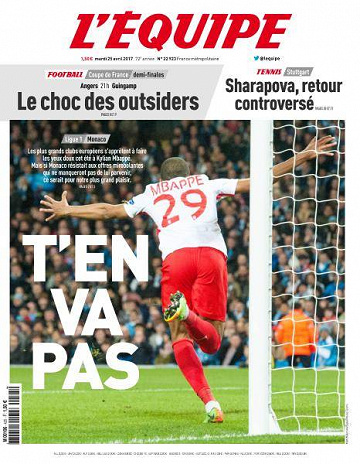 L’equipe du Mardi 25 Avril 2017