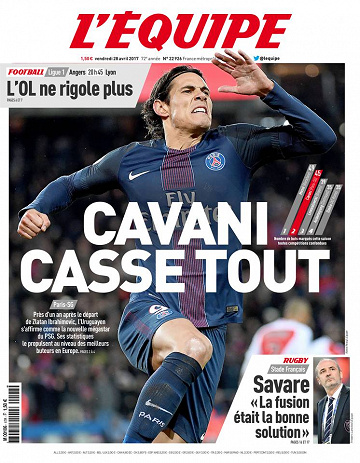 L’ Equipe du vendredi 28 avril 2017
