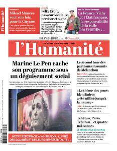 L’Humanité du Jeudi 27 Avril 2017
