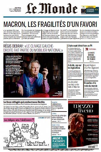 Le Monde du Jeudi 4 Mai 2017