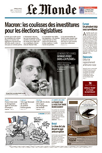 Le Monde du Vendredi 12 Mai 2017